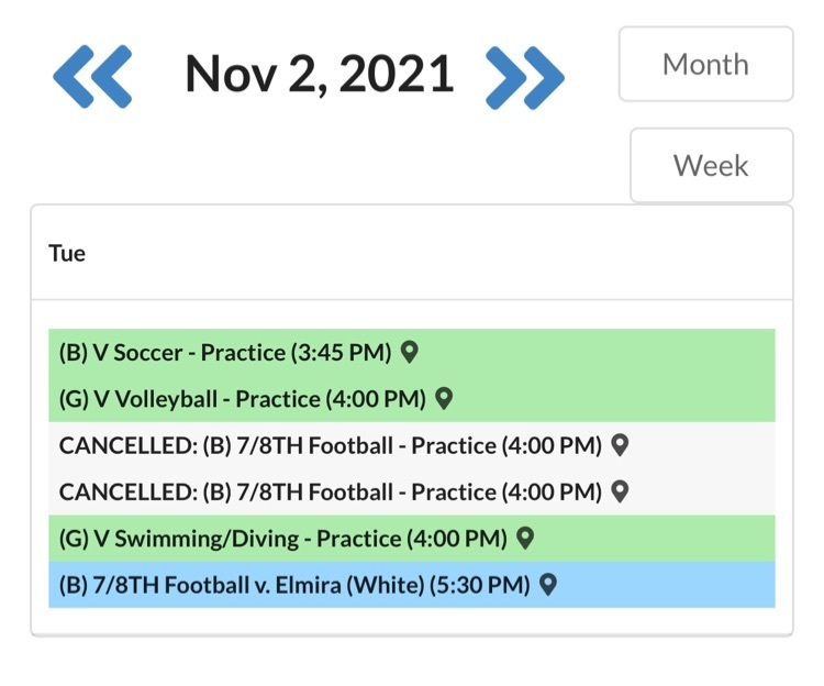 schedule