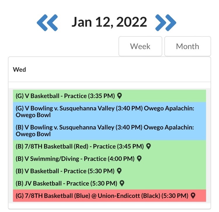 schedule