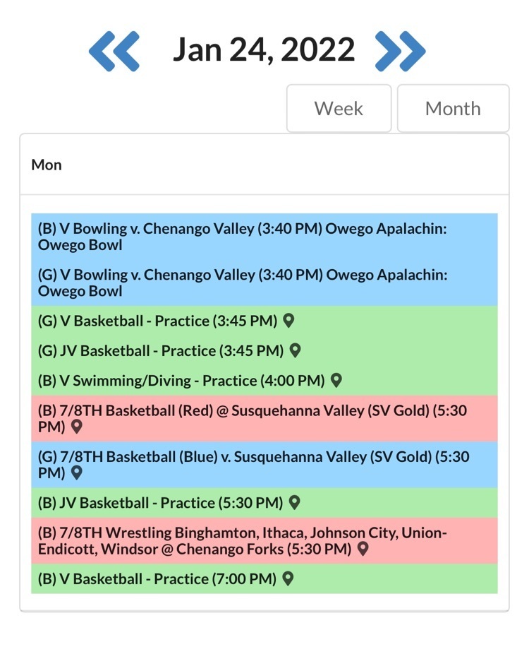 schedule