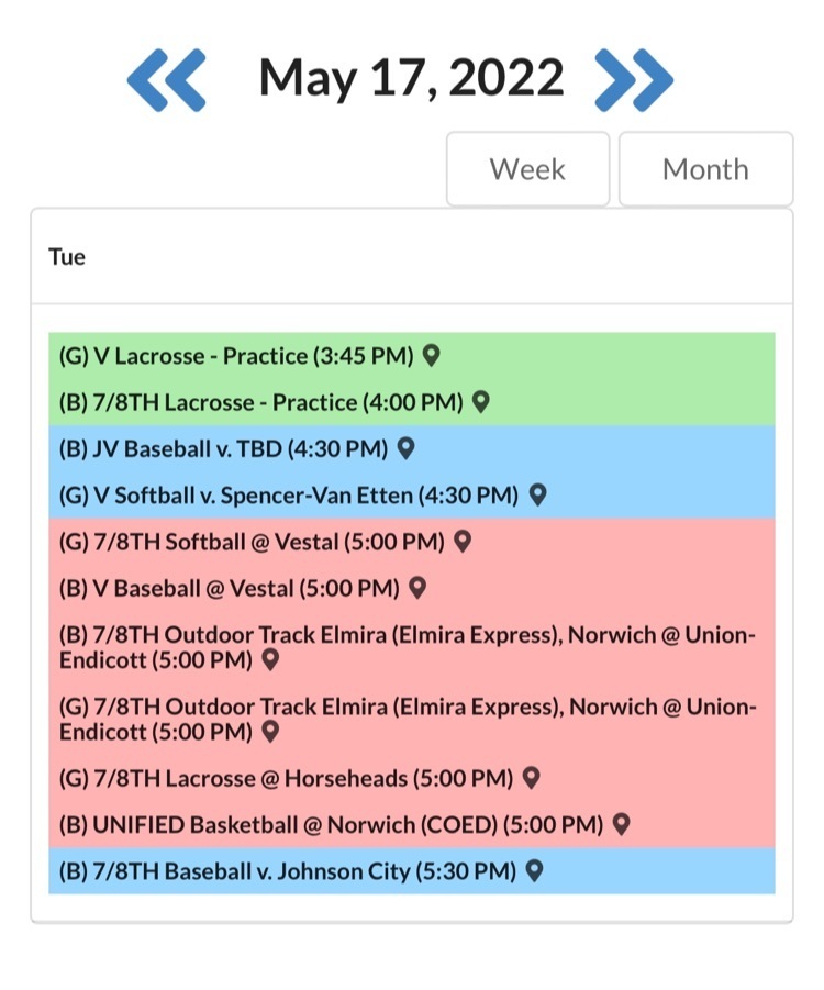 schedule