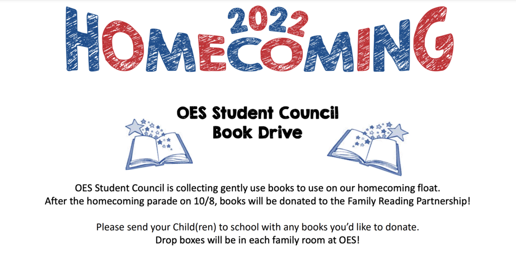 OES Student Council Book Drive