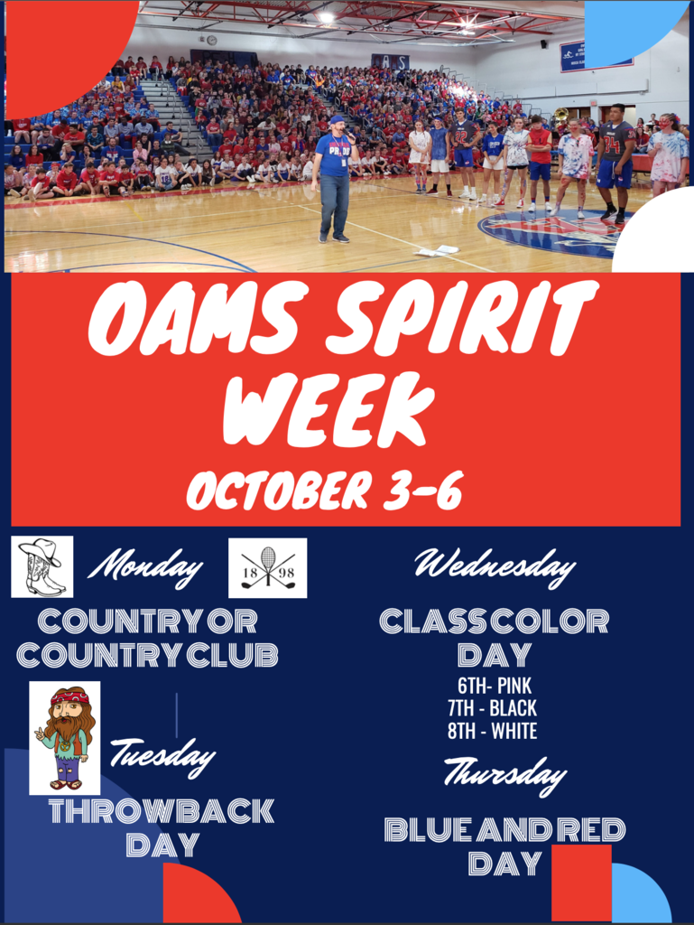 OAMS Spirit Week Themes