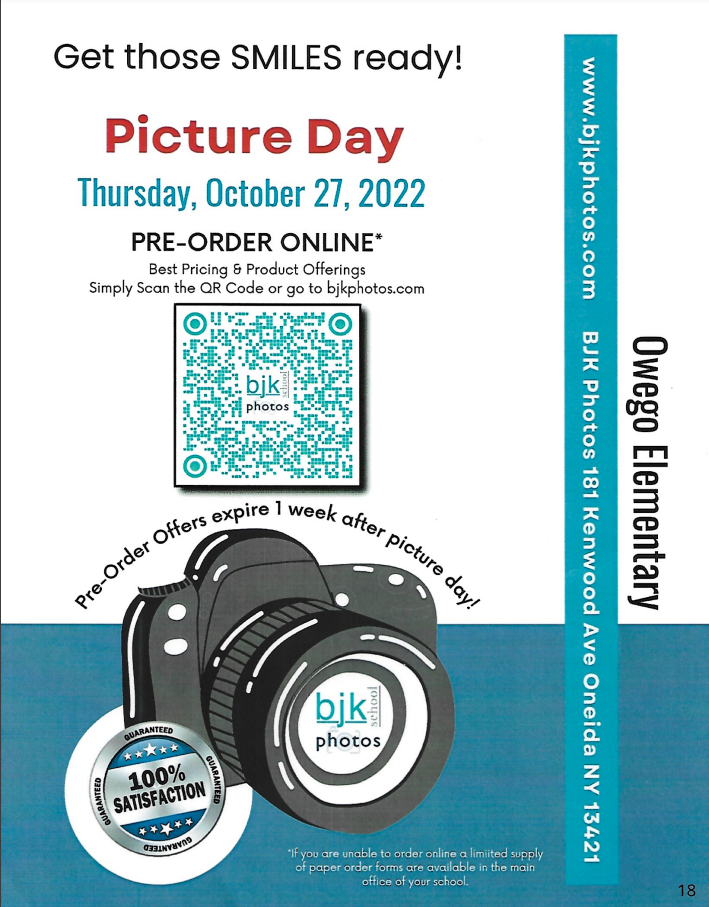 OES Picture Day Flyer